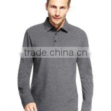 taupe esd polo shirt long sleeve