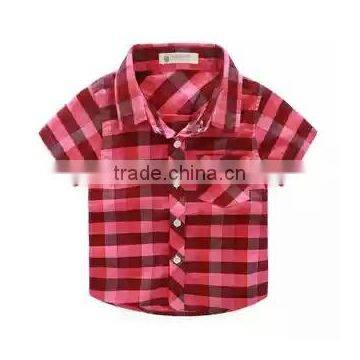 2016 Baby Clothes Cheap Custom Wholesale China Plaid Fashion Thicken Clothing Winter Boys Short Sleeve Polo T-shirt photo-2