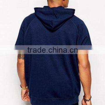 Oversized In Men's Short Sleeve Blank Hoodie photo-2