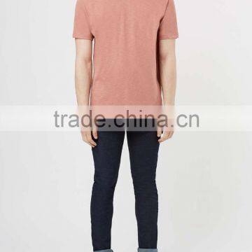 100%Cotton Crew Neck Longline T-shirt Wholesale Blank Mens T-shirt 2016 photo-5