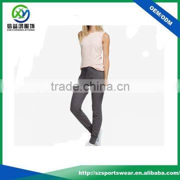 Hot Selling Grey Color Womens Polyester Good Stretch Gym Yoga Pants Jogger Pants photo-4