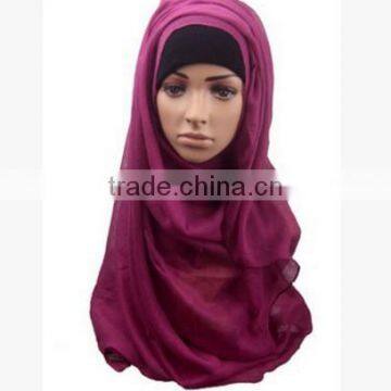 Muslim Pure Color Bag Towel Europe and the United States Fashion Super Large Cap Cover Scarf Scarf photo-5