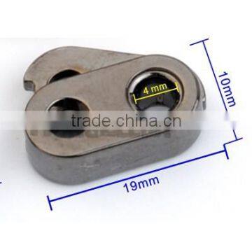 Metal Alloy Stoppers Toggle Cord Locks Drawstring Lock One Holes for 3mm 4mm Cord STP-022 photo-4