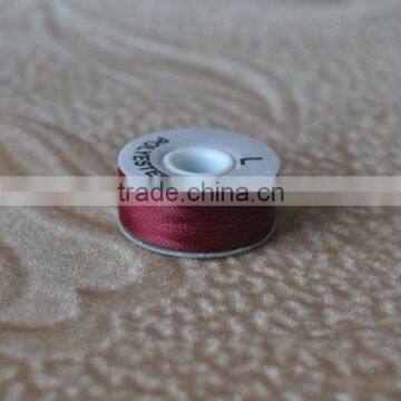 L Side Colored Cardboard Side Prewound Bobbin Thread