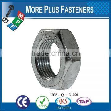 Made in Taiwan Alloy Heavy Zinc Finish Steel Hex Jam Nut photo-5
