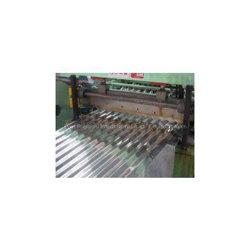 Corrugated aluminum sheet for roofing