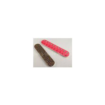 Sand paper Gold glass stone Emery Board Nail File , Diamond nail file