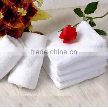 China supplier plain white hand towels cotton bath towels sets for hotel