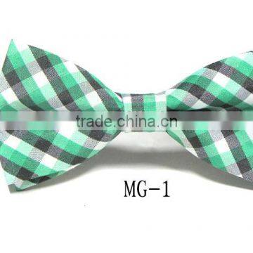Cotton Checkered Children Kid Boy Toddler Baby Child Pre Tied Neck Bow Tie photo-2