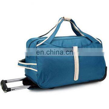 2015 hot sale stylish korean bright color polo trolley travel bag