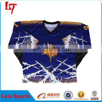 Custom different style ice hockey jersey/Custom sublimated printing ice hockey jerseys /Ice hockey jersey manufacturer from Ch