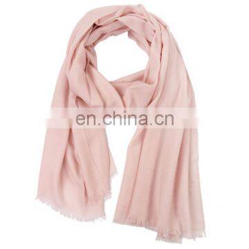 100% Mercerized Wool Twill Weave Plain Color Shawl Worsted Wool Autumn Winter Ladies Warm Scarf photo-4