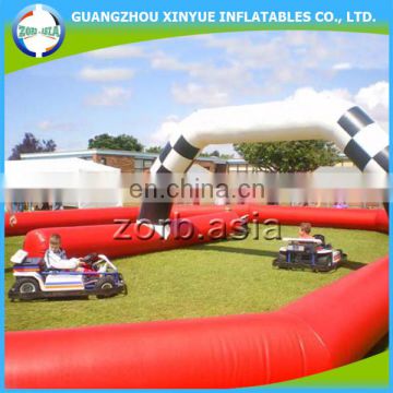 Commercial portable inflatable race track for race game