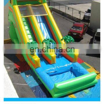 hot summer bounce round inflatable water slide/commercial inflatable water slide