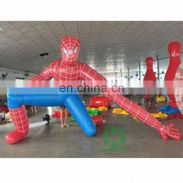 Inflatable Spiderman road guide cartoon/Inflatable cartoon character for advertising