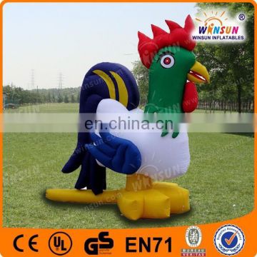 movable largest advertising decorative inflatable rooster on sale