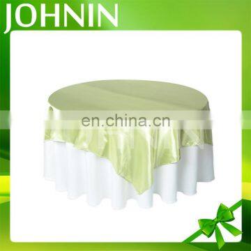 hot selling wholesale customized plain color satin round table cloth