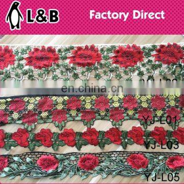 Factory Manufacture Multicolor National Style Embroidery Designs 3D Flower Lace photo-2