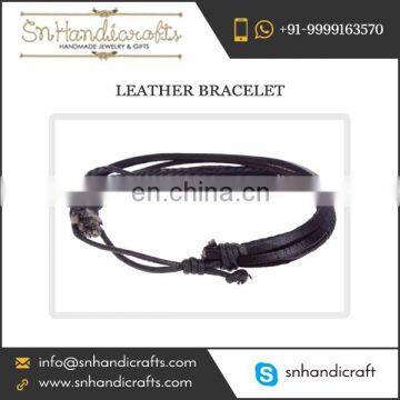 Wholesale Exporter Selling Handmade Trendy Leather Bracelet for Purchasing in Large Volumes