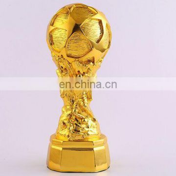 Hotsale resin world cup trophy resin soccer trophy