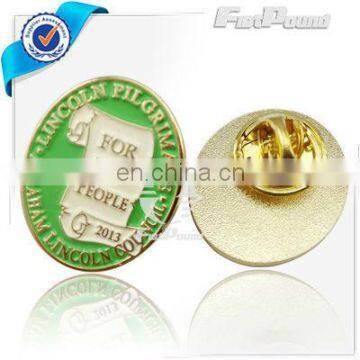 Gold Metal Enameling Collar Pins