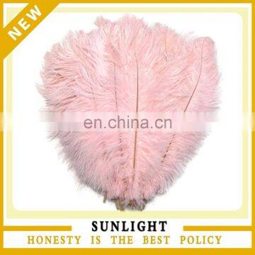 Fashion Decorative Baby Pink Ostrich Feather for Wedding Decor in bulk