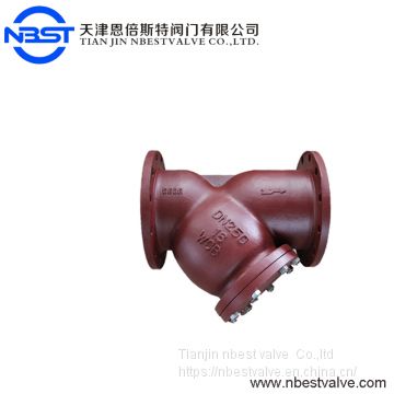 DN100 PN16 Y Type Filter Stainless Steel Y Type Strainer With Flanges