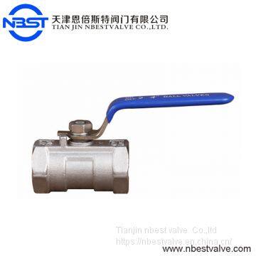 One Piece Thread End Stainless Steel Ball Valve 1