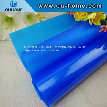 BT908 Blue flash point transparent glass decorative window film