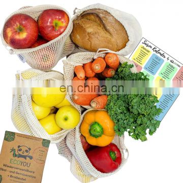 Reusable Bulk Bin Bags for Bulk Food Natural Unbleached Cotton Steel Lock on Drawstring Keeps Bag Closed Tare Weigh