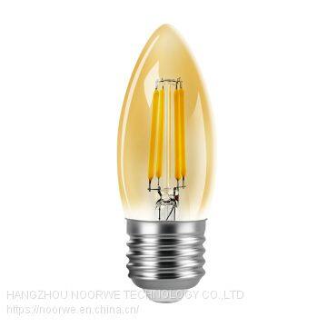 LED Filament Bulbs C35 4W Full Glass E14 Base Made in China photo-3