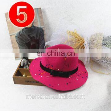 10colors 2021 New Fashion Adult Graffiti Hat Woman Wide Brim Jazz Fedora Hats for Women photo-4
