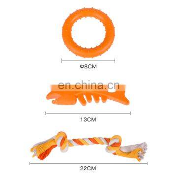 Durable Tpr Rubber Pet Rope Dog Chew Toys Set photo-5
