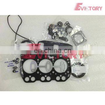 For YANMAR 3TNE74 3D74 3D74E engine rebuild complete gasket kit + cylinder head gasket