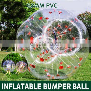 1.5M Wholesale 0.88m TPU Human Size Clear Plastic Balls , Inflatable Bumper Ball Bubble Soccer photo-4
