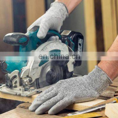 Working PU En388 Security Cut Resistant Gloves For Construction