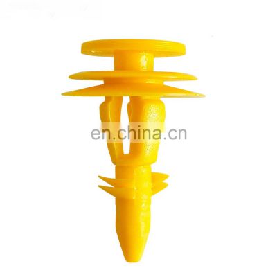 Hot Sale auto car plastic yellow color push type retainer tree clips