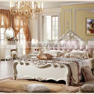 2014 luxury & Best selling crystal bed,solid wood bed, from china supplier