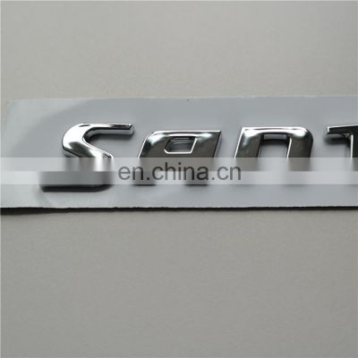 Custom 3D Plastic Letters Auto Tailgate Badges Car Rear Emblem Sticker