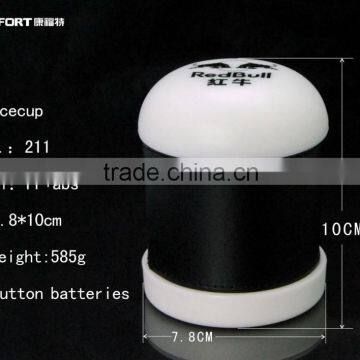 led pp colorful customized plastic dice cup