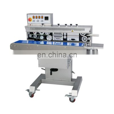 FRM-1120W Hualian Packing Oil Food Pouch Heat Continuous Band Sealer Packing Plastic Bag Sealing Machine