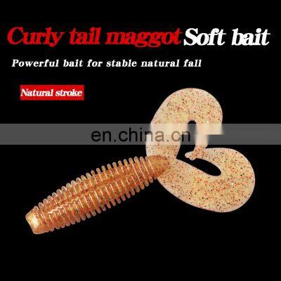 New Design Fishing Bait Smart Simulation Lure Soft Swim Bait Maggot Soft Artificial Bait