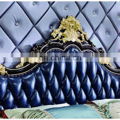 European Luxury Furniture Wooden Beds Cama Bed Frame Queen Size