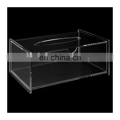 Modern Decorative Napkin Holder Clear Acrylic Facial Tissue Dispenser Box Tissue Box for Bathroom photo-5