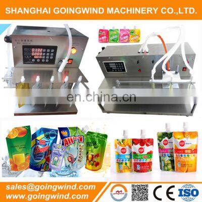 Jelly semi automatic filling pouch machine manual soya milk premade spout bag filling and capping machines cheap price for sale