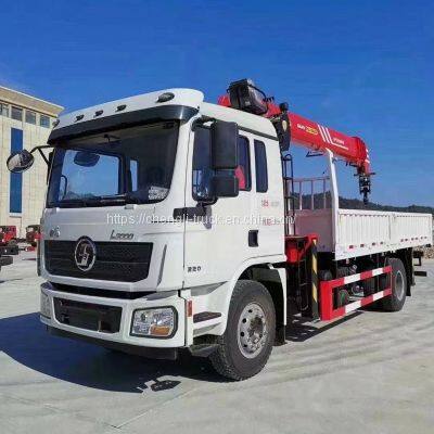 Many company buy Shacman L3000 4x2 8ton truck crane for sale