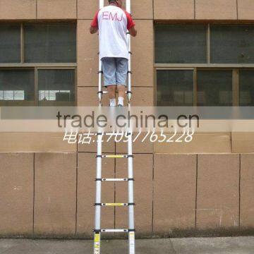 China factory EN131 2.2+2.2 meters aluminum telescopic Ladder