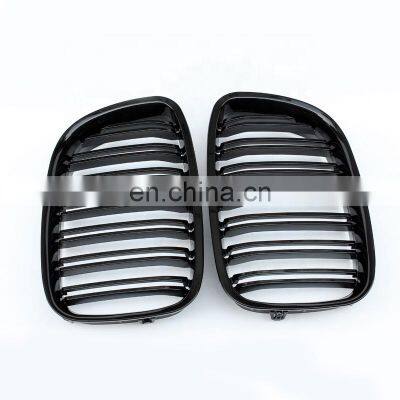 Front Grill For BMW F07 Car Bumper Grille for BMW GT F07 5 Series Double Slat Line Glossy Black Style 2009-2017 photo-3