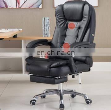 Cheap High Quality Manufacturer High Back LU Leather Ergonomic Massage Lumbar Support Executive Office Chair for Adult