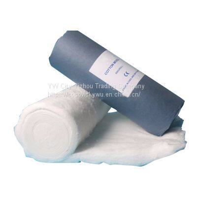 Cotton Roll Best Price Medical Disposable Wool 50g 100g 200g 500g Ce EOS Medical Materials & Accessories 2 Years Class I